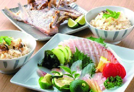 天然真鯛を食べつくす鯛めしセット