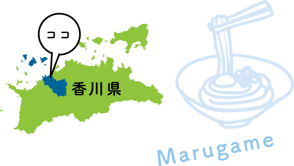 丸亀市 地図 イラスト
